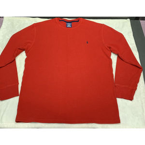 POLO RALPH LAUREN MEN RED LONG SLEEVE SLEEPWEAR SHIRT SIZE 2XL